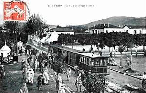 L'Arba - La Place au depart du train en 1909